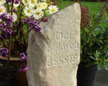 Sandstone columm pet memorial