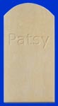 Curved top standing stone pet memorial