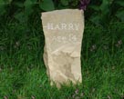 Harry's pet memorial headstone