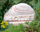 Lottie's pet memorial headstone