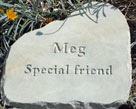 limestone stepping stone pet memorial
